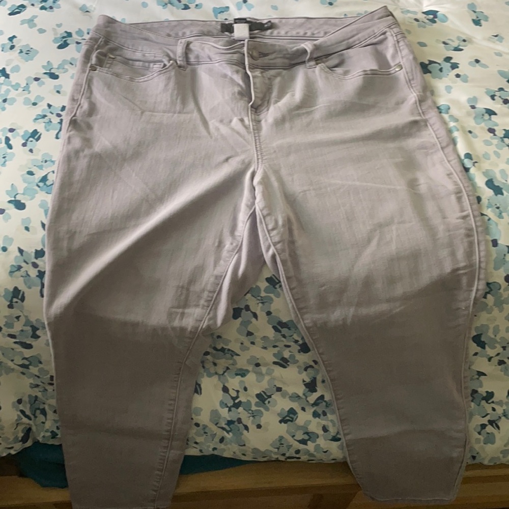 Size 18r light grey stretch denim